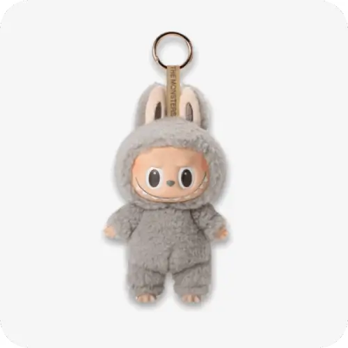 THE MONSTERS Series – Labubu Keychain Tasty Macarons Sesame Bean