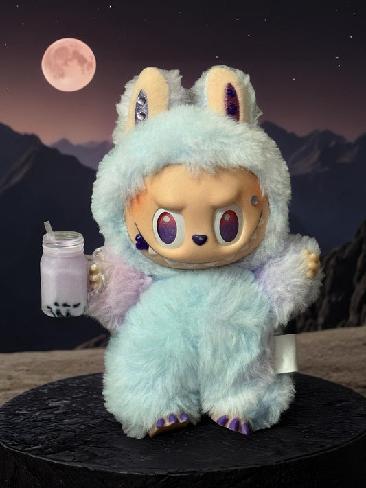 Custom Big Into Energy Bunny Monster Doll – with Gems & Bottle Accessory