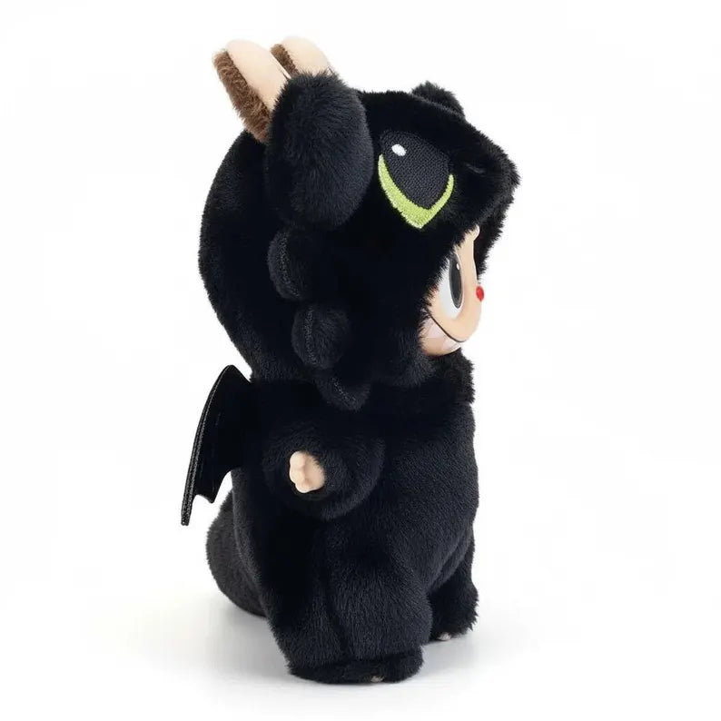 Handmade Labubu Toothless Costume – Plush Toy Apparel (8-17cm Dolls)